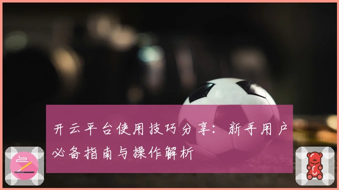 开云平台使用技巧分享：新手用户必备指南与操作解析